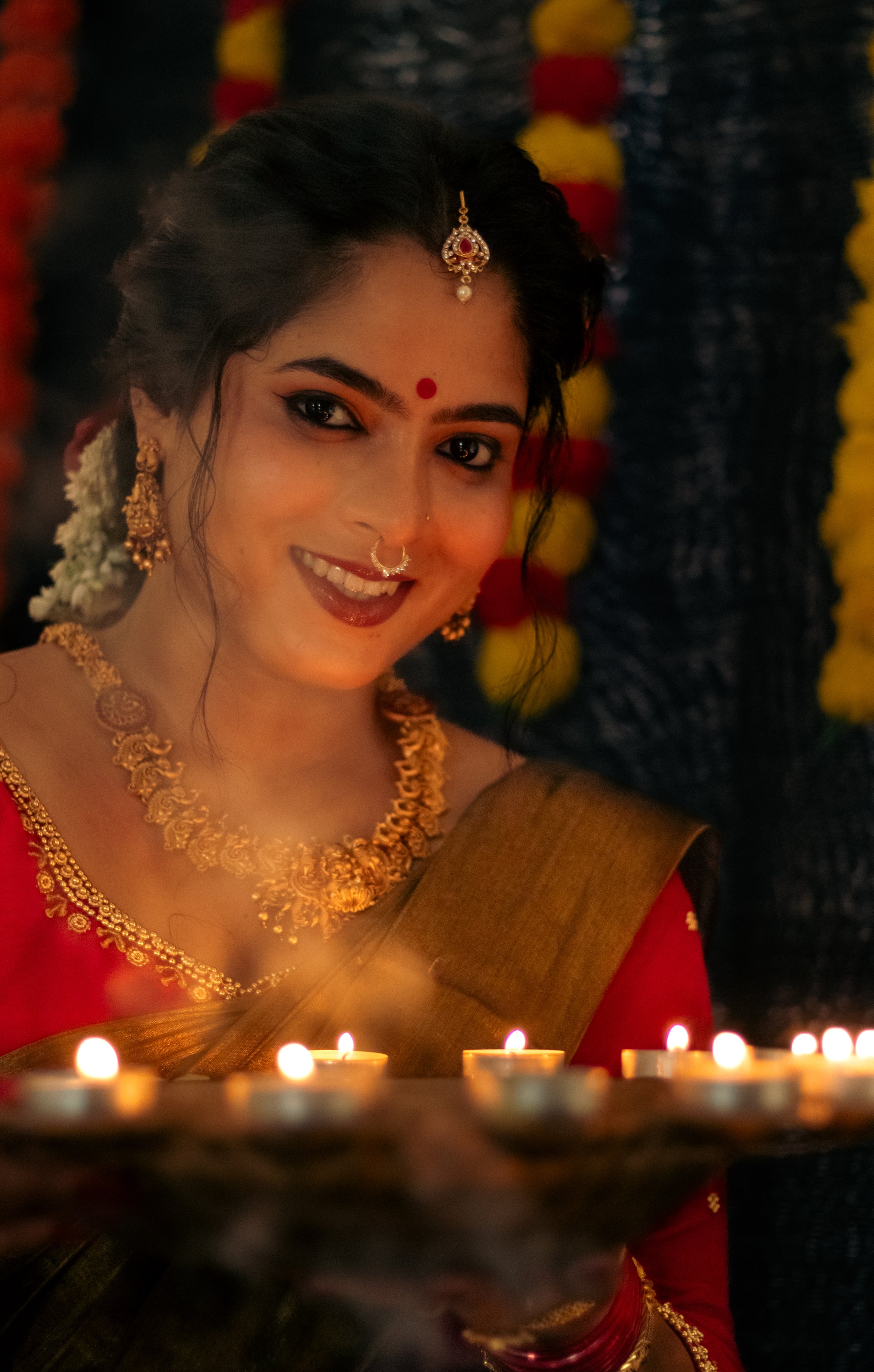 Galaxy | Metallic Gold Tissue Saree