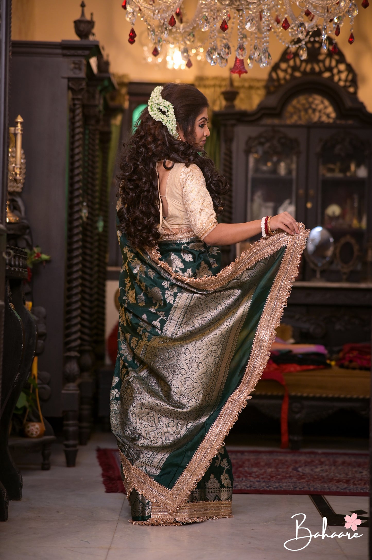 Utsav | Castleton Green Benarasi Tissue Silk Saree