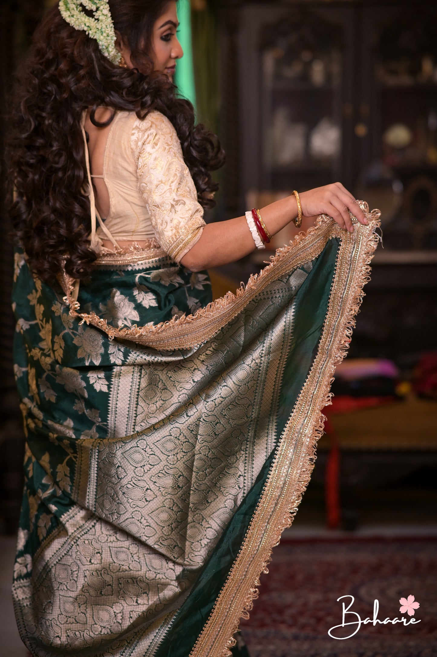 Utsav | Castleton Green Benarasi Tissue Silk Saree