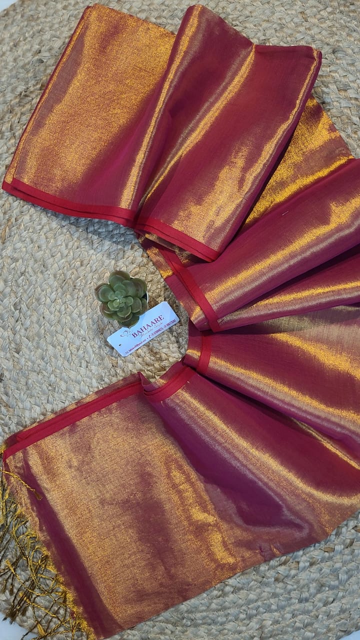 Suhani | Light Copper Tissue Saree