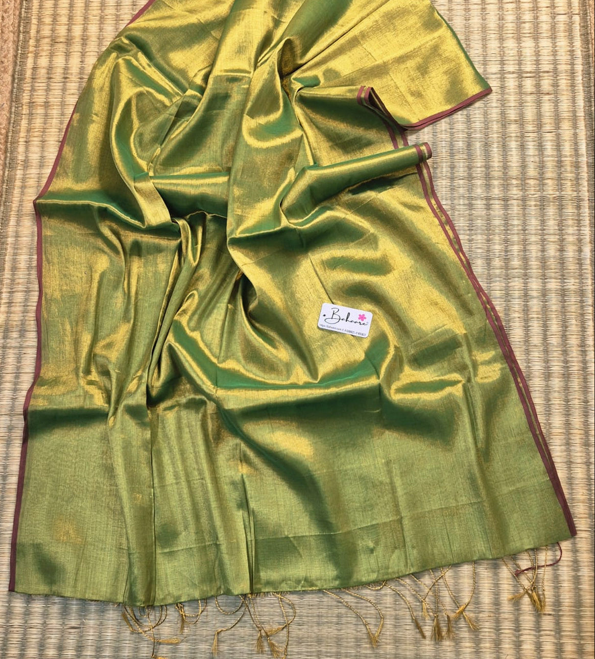 Suhani | Light Green Tissue Saree