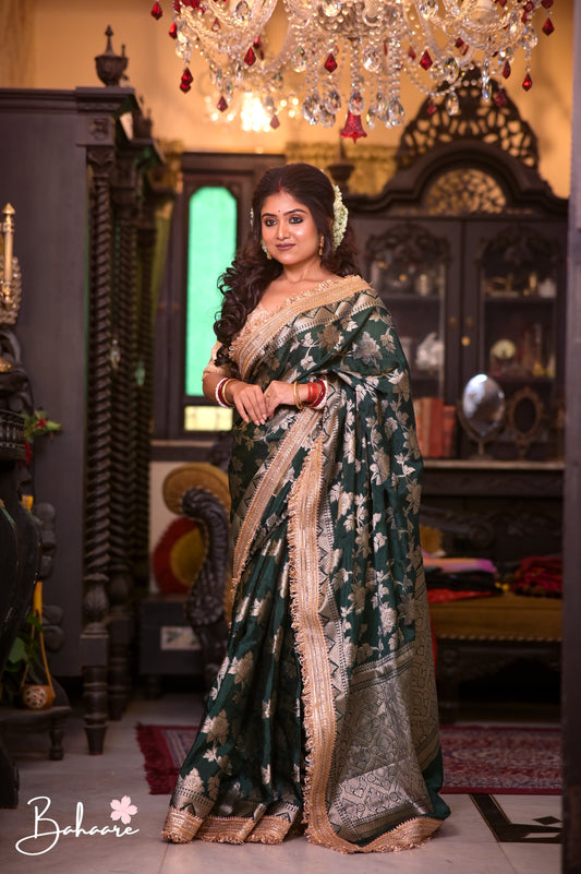 Utsav | Castleton Green Benarasi Tissue Silk Saree