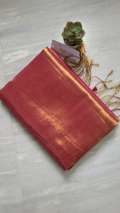 Suhani | Orange Tissue Saree