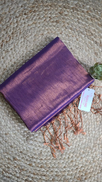 Galaxy | Twilight Purple Tissue Saree