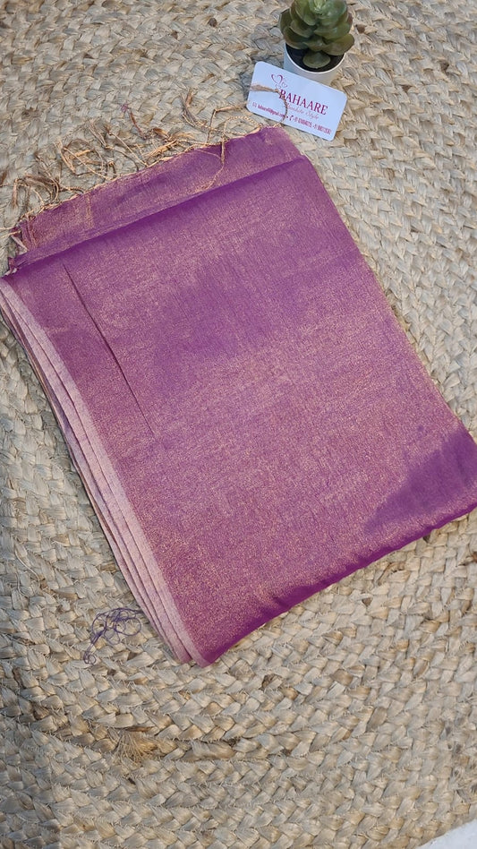 Megha | Twilight Purple Tissue Saree