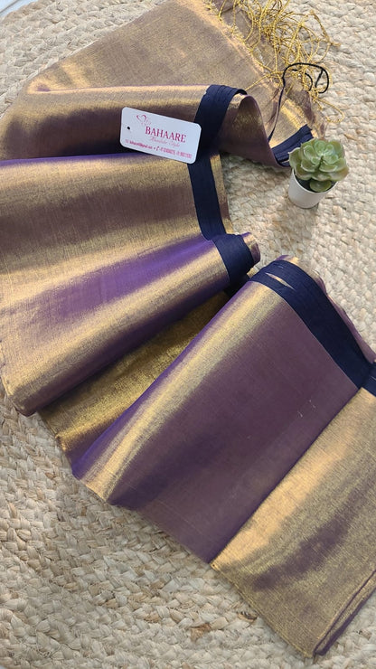 Suhani | Lavender Gold Tissue Saree