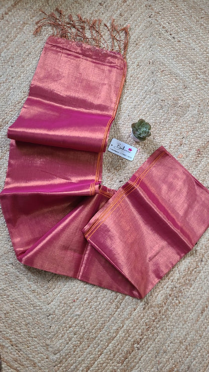 Suhani | Sunset Gold Tissue Saree