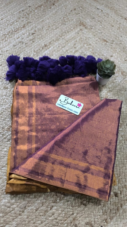 Megha | Twilight Copper Tissue Saree