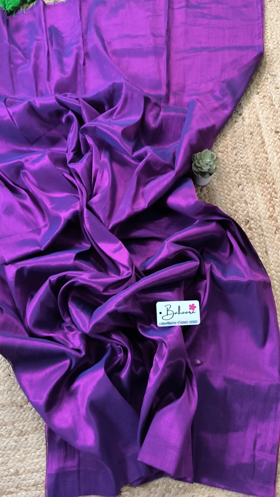 Chandni | Purple Dual Tone Tissue Saree