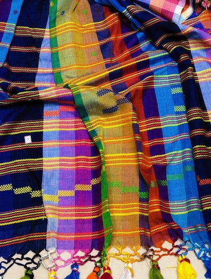 Cotton Galleria | Rainbow Premium Bengal Cotton Bhujodi Saree