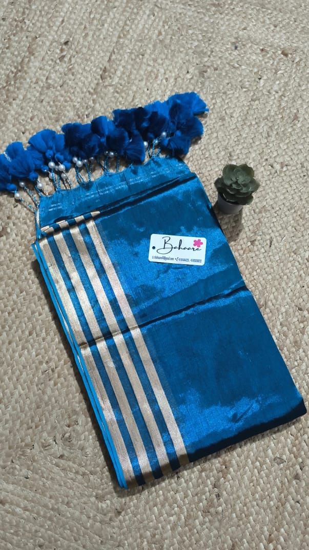 Suhani | Blue Tissue Saree