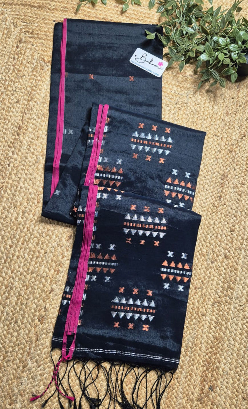 Afreen | Party Black Tissue Silk Saree