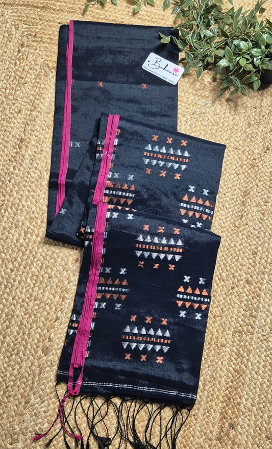 Afreen | Party Black Tissue Silk Saree