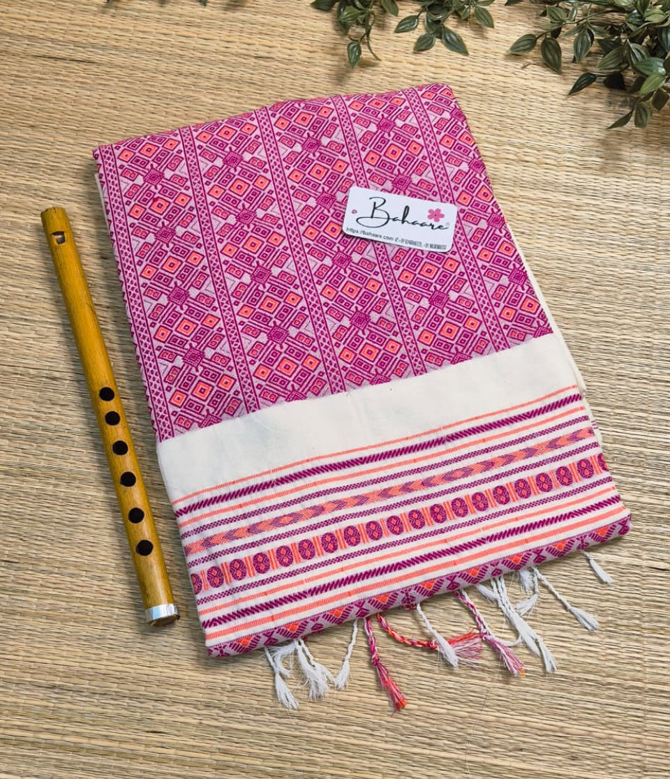 Cotton Galleria | Trendy Off White Premium Cotton Saree