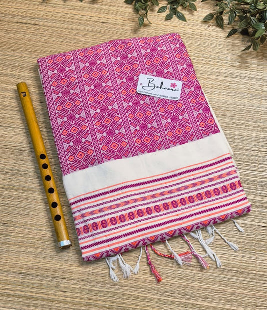 Cotton Galleria | Trendy Off White Premium Cotton Saree