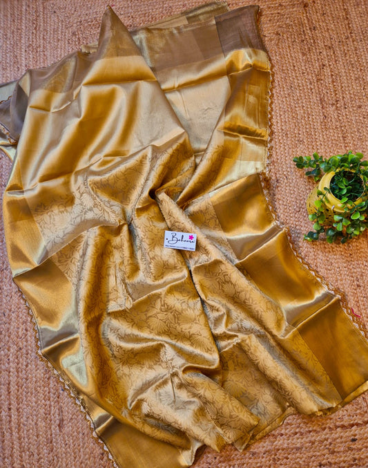 Utsav | Golden Grace Benarasi Tissue Silk Saree