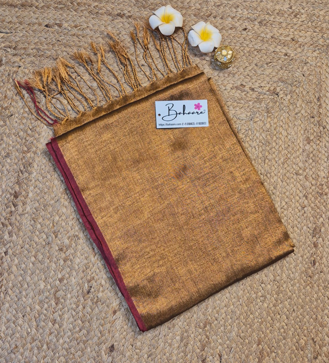 Suhani | Antique Coper Tissue Saree