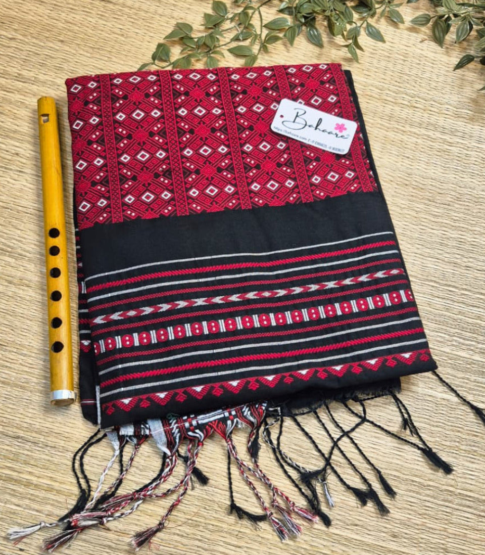 Cotton Galleria | Twilight Black Premium Cotton Saree