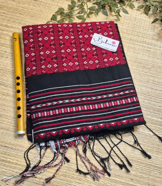 Cotton Galleria | Twilight Black Premium Cotton Saree