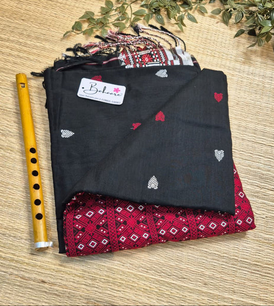 Cotton Galleria | Twilight Black Premium Cotton Saree