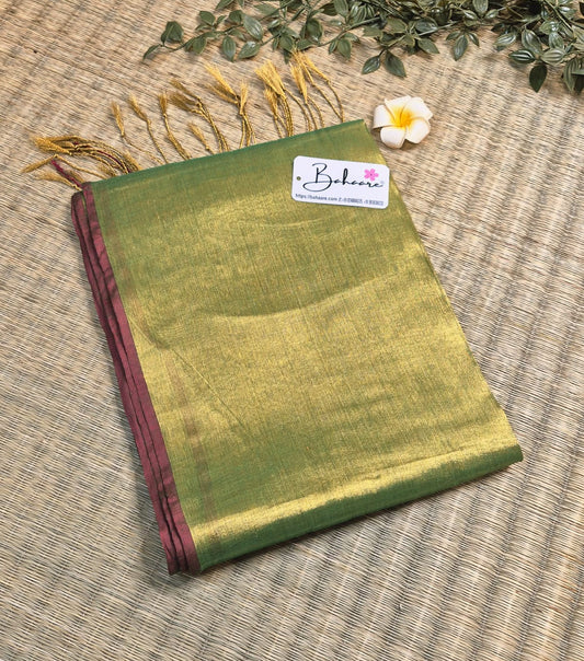 Suhani | Light Green Tissue Saree