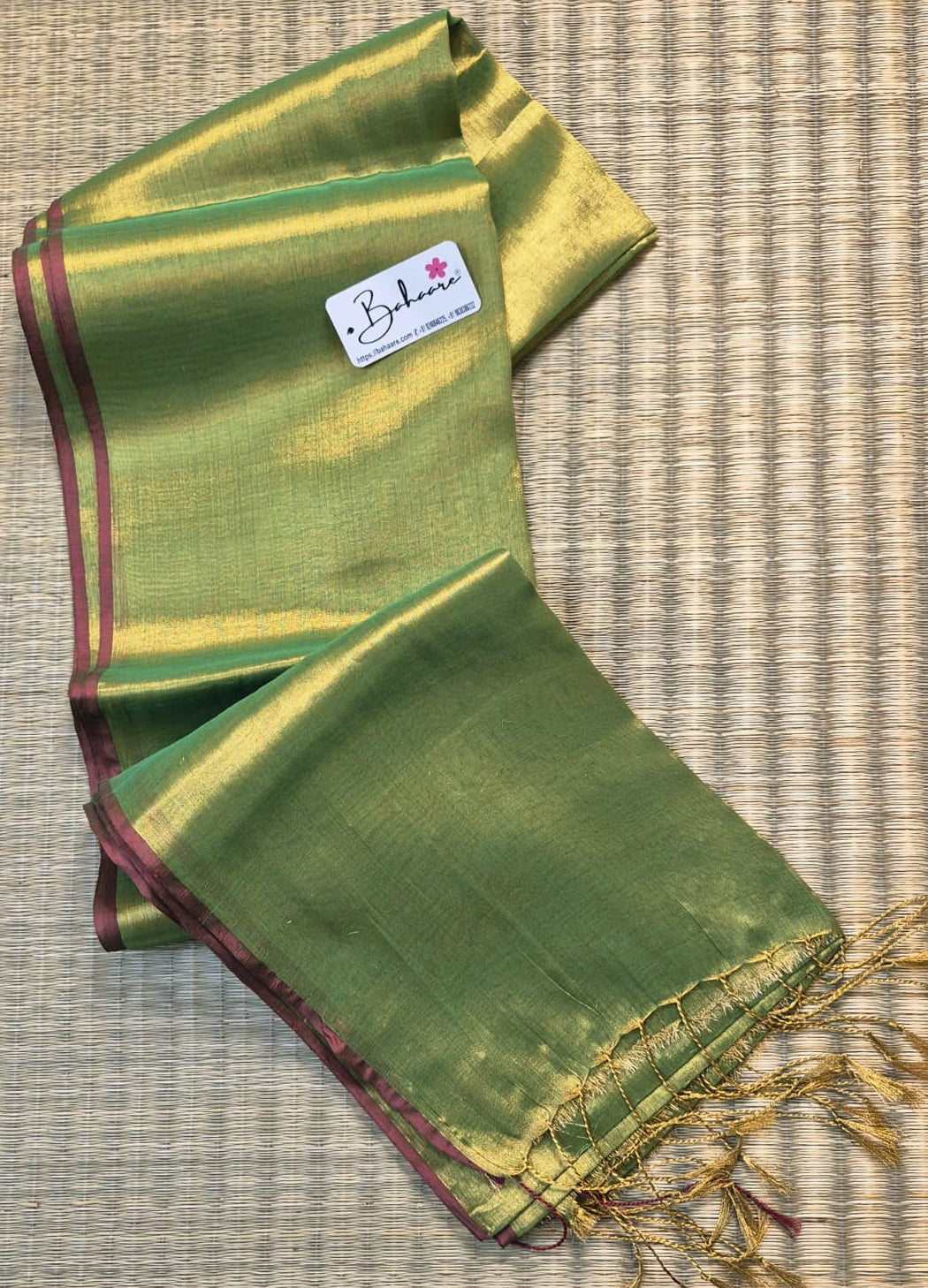 Suhani | Light Green Tissue Saree