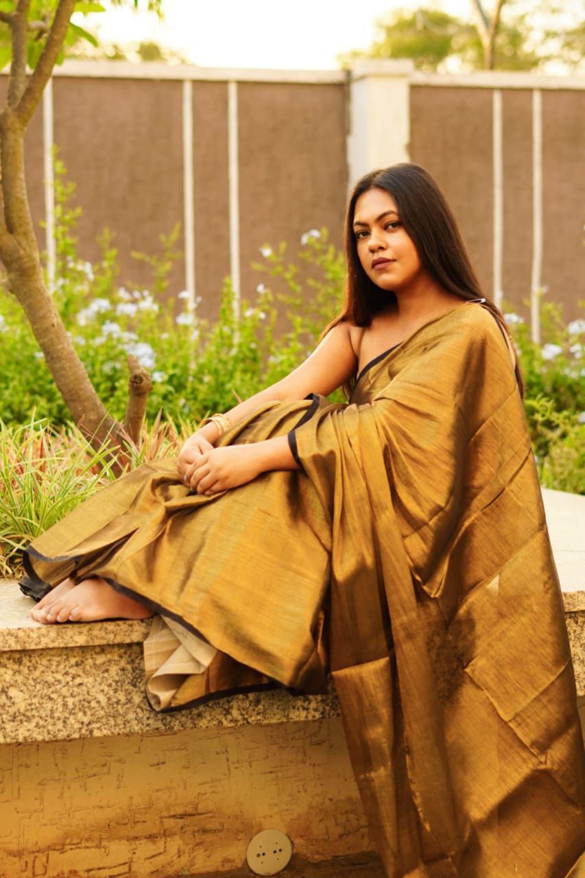 Suhani | Gold Tissue Saree